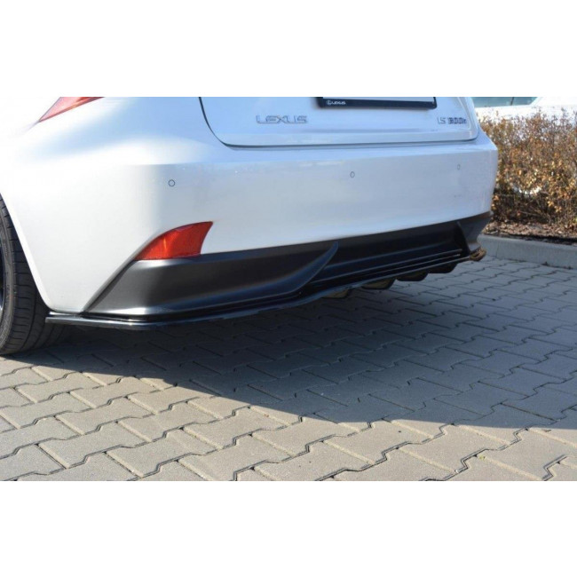 Splitter / Διαχύτης πίσω προφυλακτήρα Maxton Design Lexus IS Mk3 H Carbon Look - (LE-IS-3-H-RD1+RD2C)