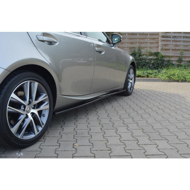 Πρόσθετα Πλαϊνά Μαρσπιέ Maxton Design Lexus IS Mk3/ Mk3 Facelift μαύρο γυαλιστερό - (LE-IS-3/3F-SD1G)
