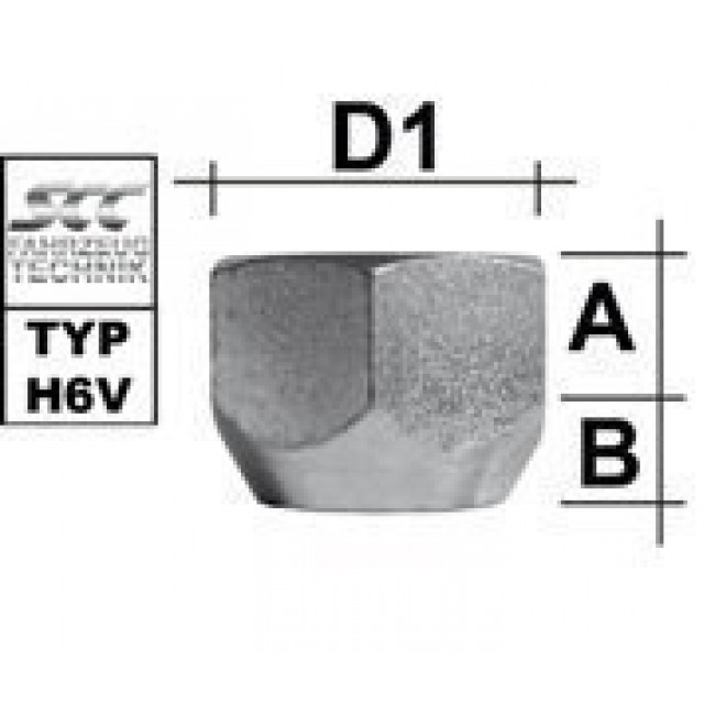 Παξιμάδι Τροχού  M12X1,25 / Κωνικό 60° / Κλειδί 19 - (M1225KEONK)