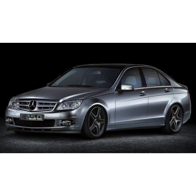 Spoiler / Χειλάκι εμπρός προφυλακτήρα Maxton Design Mercedes Benz Benz C-Class W204 Preface - Μαύρο Γυαλιστερό - (ME-C-204-FD1G)