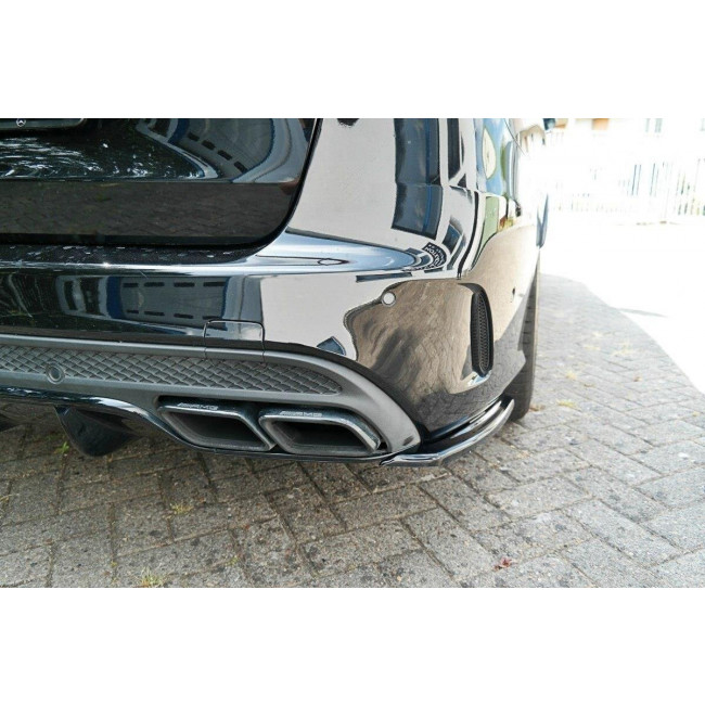 Πλαϊνά πίσω spoiler Maxton Design Mercedes Benz C-Class S205 63AMG Estate μαύρο σαγρέ - (ME-C-205-AMG-ES-RSD1T)
