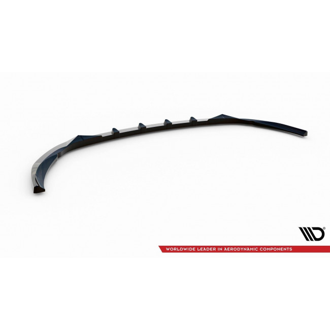 Spoiler / Χειλάκι Εμπρός Προφυλακτήρα V.2 Maxton Design Mercedes Benz C-Casse (W205)  AMG-LINE - Μαύρο Γυαλιστερό - (ME-C-205F-AMGLINE-C-FD2G)