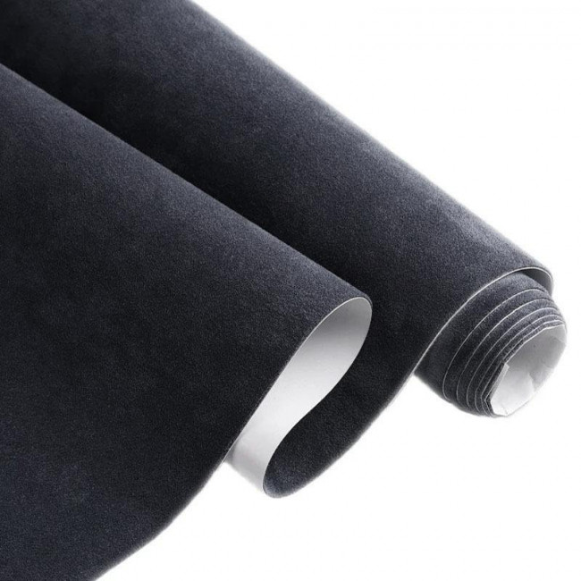 Μεμβράνη Εσωτερικού Alcantara 50cm x 150cm - Μαύρο