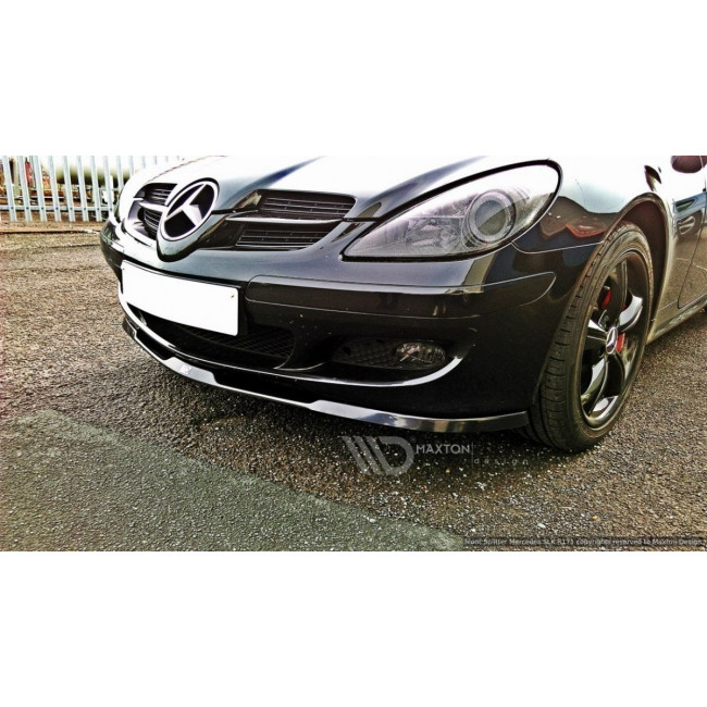 Spoiler / Χειλάκι εμπρός προφυλακτήρα Maxton Design Mercedes Benz Benz SLK R171 Standard Bumper μαύρο γυαλιστερό - (ME-SLK-R171-FD1G)