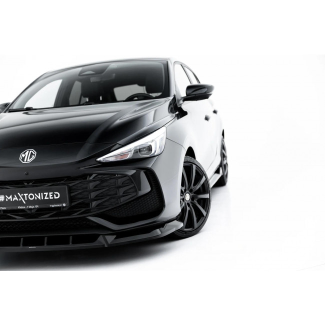 Spoiler / Χειλάκι Εμπρός Προφυλακτηρα Maxton Design V.2 MG 3 (2024 - ) - Μαυρο Γυαλιστερό - (MG-3-1-FD2G)