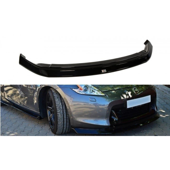 Spoiler / Χειλάκι εμπρός προφυλακτήρα Maxton Design Nissan 370Z Μαύρο Γυαλιστερό - (NI-370-FD1G)