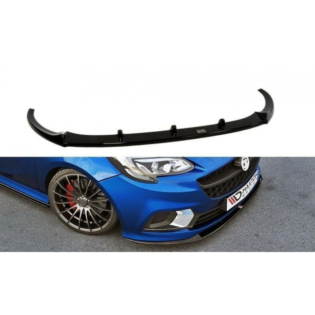 Spoiler / Χειλάκι εμπρός προφυλακτήρα Maxton Design OPEL CORSA E OPC/VXR NURBURG Carbon Look - (OP-CO-E-OPC-NRB-FD1C)
