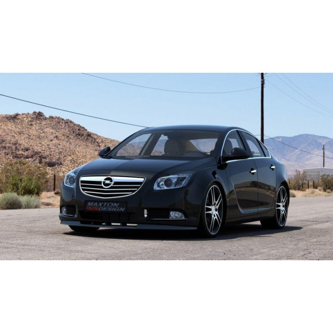 Spoiler / Χειλάκι εμπρός προφυλακτήρα Maxton Design OPEL INSIGNIA MK1 PREFACE MODEL Carbon Look - (OP-IS-FD1C)