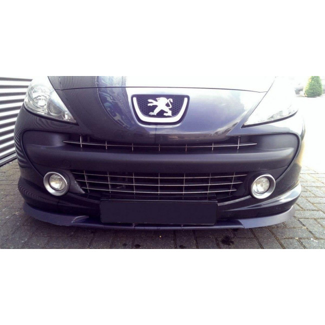 Spoiler / Χειλάκι εμπρός προφυλακτήρα Maxton Design PEUGEOT 207 PREFACE MODEL Carbon Look - (PE-207-FD1C)
