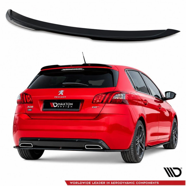 Spoiler / Αεροτομή Maxton Design Peugeot 308 GT Mk2 - Facelift - Μαύρο Γυαλιστερό - (PE-308-2F-GT-CAP1G)