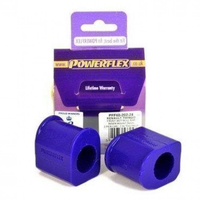 Powerflex Συνεμπλόκ αντιστρεπτικής an der 24mm για Renault Megane I (1995 - 2002) - 2 τμχ. - (PFF60-202-24)