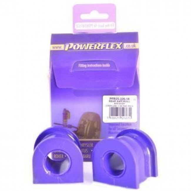 Powerflex Συνεμπλόκ αντιστρεπτικής πίσω 18mm για Honda Civic Mk7 EP inc. Type-R (2001-2005) - 2 τμχ. - (PFR25-326-18)