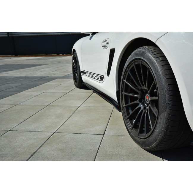 Πρόσθετα Πλαϊνά Μαρσπιέ Maxton Design Porsche Cayman S 987C μαύρο γυαλιστερό - (PO-CA-S-987-SD1G)