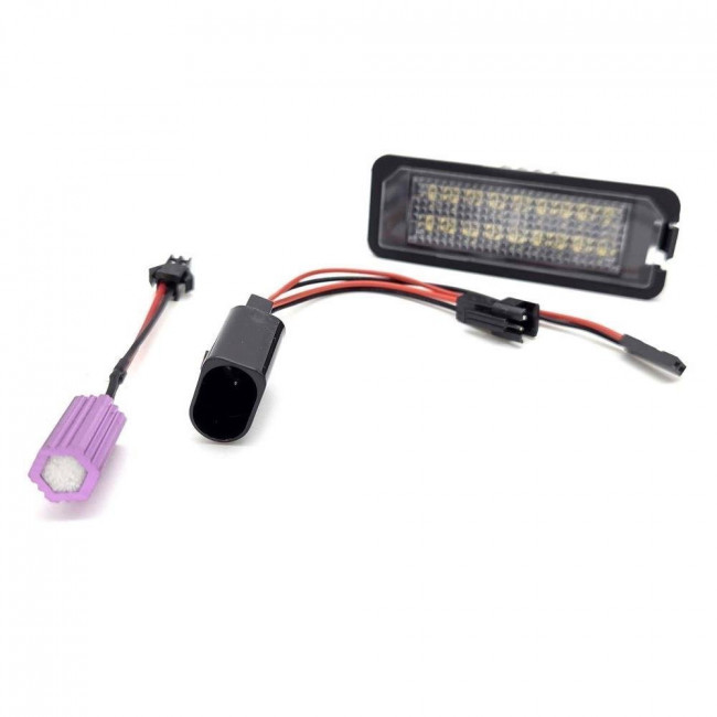 Φώτα Πινακίδας LED Canbus VW Golf 4-6, Passat, Polo - με Ενσωματωμένη Αντίσταση - 2 Τμχ (PRVW02)