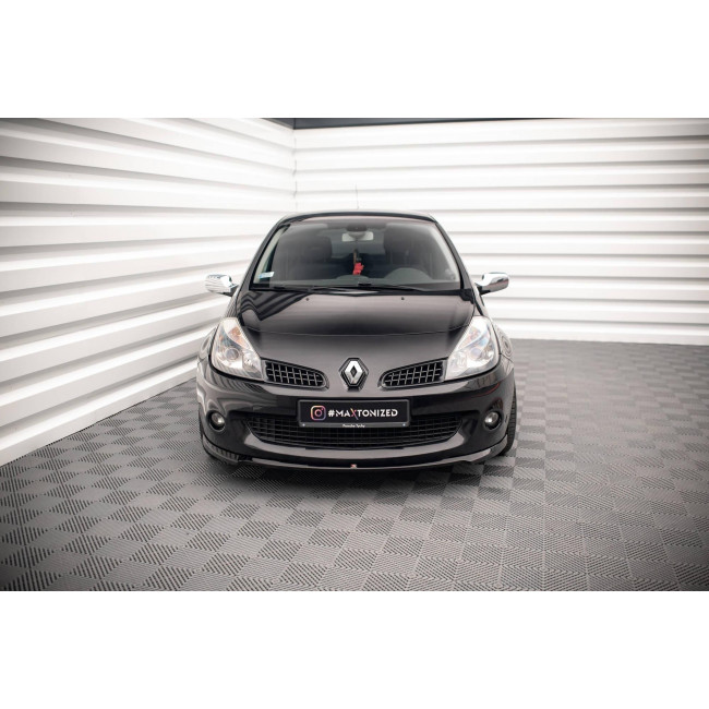 Spoiler / Χειλάκι Εμπρός Προφυλακτήρα Maxton Design Renault CLIO ΜΚ3 - RS - Μαύρο Γυαλιστερό - (RE-CL-3-RS-FD1G)