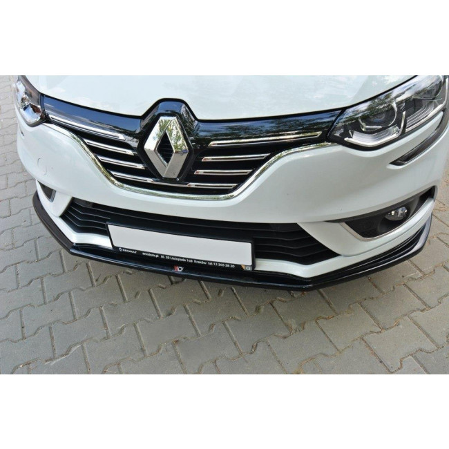 Spoiler / Χειλάκι εμπρός προφυλακτήρα Maxton Design Renault Megane Mk4 Hatchback Carbon Look - (RE-ME-4-FD1C)
