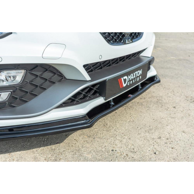 Spoiler / Χειλάκι Εμπρός Προφυλακτήρα Maxton Design Renault Megane 4 - RS - Μαύρο Γυαλιστερό - (RE-ME-4-RS-FD1G)