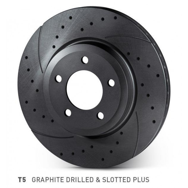 Rotinger Δισκόπλακες Graphite Line Τρυπητές & Χαρακτές Plus MERCEDES Klass C (W202 & W203), CLK (C208 & W209), E (W210), SLK R(R170 & R171) - (288mm x 47mm) - 1 Τμχ. - (RT 2912-GL T5)