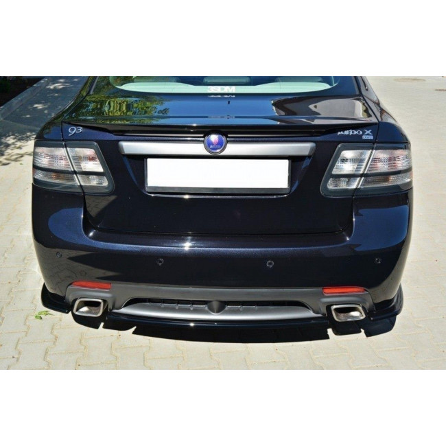 Splitter / Διαχύτης πίσω προφυλακτήρα Maxton Design Saab 9-3 TURBO X Μαύρο Γυαλιστερό - (SA-9-3-TX-RD1G)