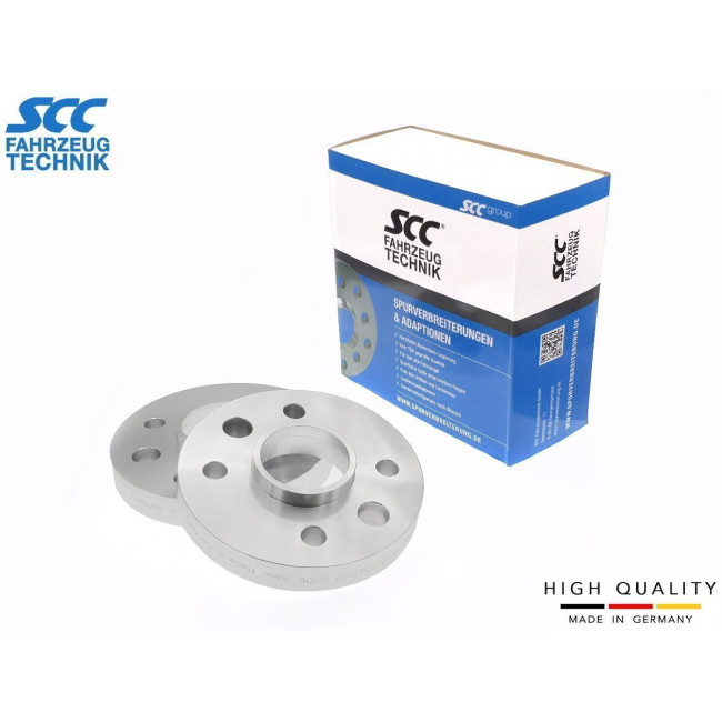 20mm Αποστάτες Τροχών Με Χειλάκι SCC Διπλού - Καρέ: 4x98 + 2 - Κέντρο: Φ58,1 mm - Al 7075 - Μαύρο - 2 Tμχ. - (12106)
