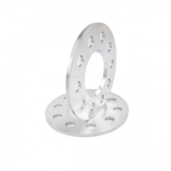 5mm Αποστάτες Τροχών SCC - Καρέ: 5x110 + 5x108 - Κέντρο: Φ65.1 mm - Al 7075 - Ασημί - 2 Tμχ. - (10218)