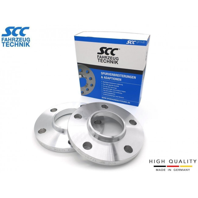 12mm Αποστάτες Τροχών Με Χειλάκι SCC Καρέ: 5x120 Κέντρο Mουαγιέ: 72,6  - Αλουμίνιο 7075 - (12334)