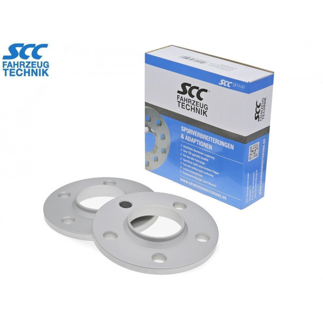 12mm Αποστάτες Τροχών Με Χειλάκι SCC - Καρέ: 5x120 - Κέντρο: Φ72,6 mm - Al 6065 - Ανοδιωμένο - 2 Tμχ. - (12334E)