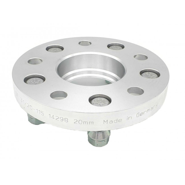 20mm Αποστάτες Τροχών SCC - Καρέ: 5x120,65 - Κέντρο: Φ70,2 mm - Al 7075 - Ασημί - 2 Tμχ. - (14298S)