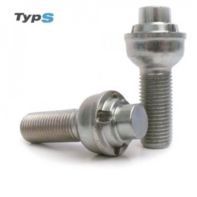 Μπουλόνι Τροχού Ασφαλείας Type S M14x1,5 / Μήκος: 70mm / Κλειδί: 19 / Πομπέ / Ακτίνα 12 - 4 Τμχ.