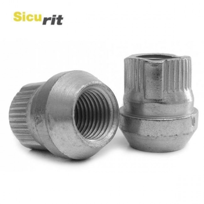 Παξιμάδι Τροχού Ασφαλείας  Type SicuRit M12x1,5 / Κλειδί: 19 / Κωνικό 60° Ανοιχτού τύπου Γαλβανιζέ - (FSR-0792)