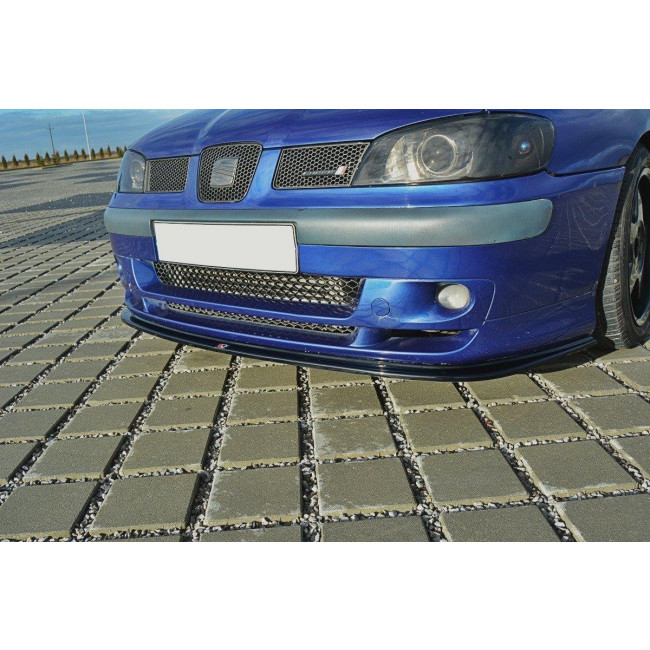 Spoiler / Χειλάκι εμπρός προφυλακτήρα Maxton Design SEAT IBIZA MK2 FACELIFT CUPRA Carbon Look - (SE-IB-2F-CU-FD1C)