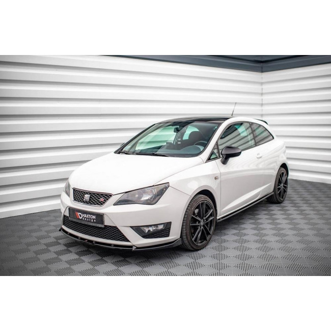 Spoiler / Χειλάκι Μπροστινού Προφυλακτήρα V.2 Maxton Design Seat Ibiza FR SC Mk4 Facelift - Μάuρο Γυαλιστερό (SE-IB-4F-FR-SC-FD2G)