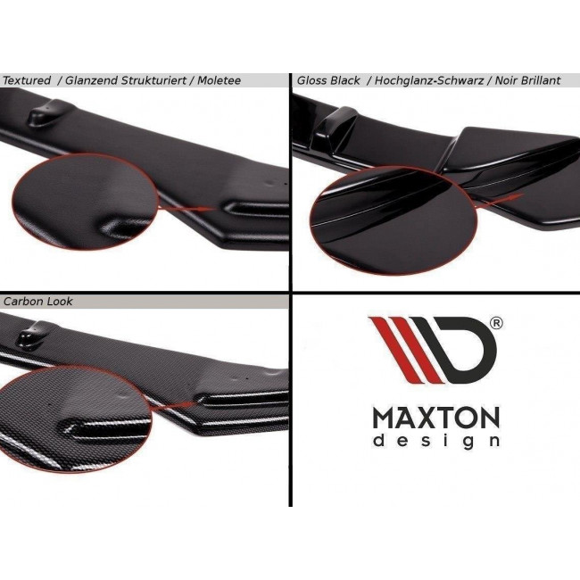 Spoiler / Χειλάκι εμπρός προφυλακτήρα Maxton Design SEAT LEON MK2 Carbon Look - (SE-LE-2-FD1C)