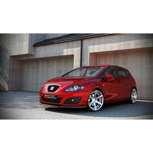 Spoiler / Χειλάκι εμπρός προφυλακτήρα Maxton Design SEAT LEON MK2 Carbon Look - (SE-LE-2F-FD1C)