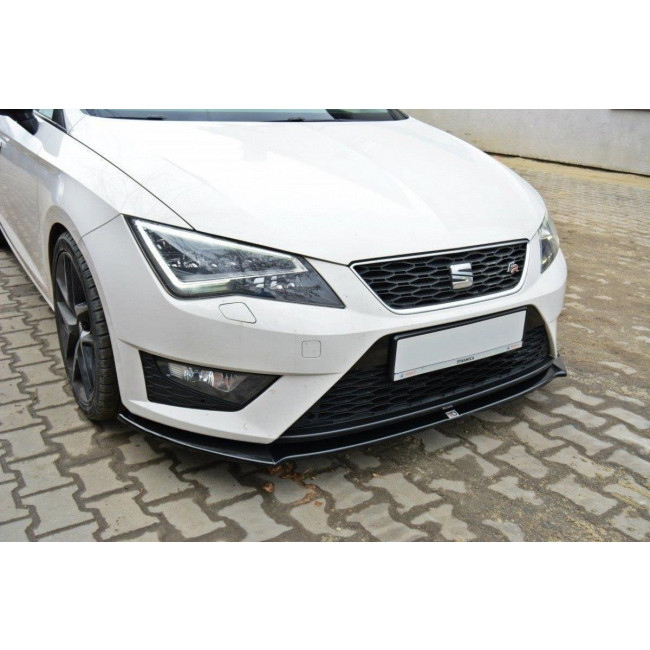 Spoiler / Χειλάκι Προφυλακτήρα Maxton Design Seat Leon (5F) Cupra & FR - Μαύρο Γυαλιστερό - (SE-LE-3-FR-FD1G)