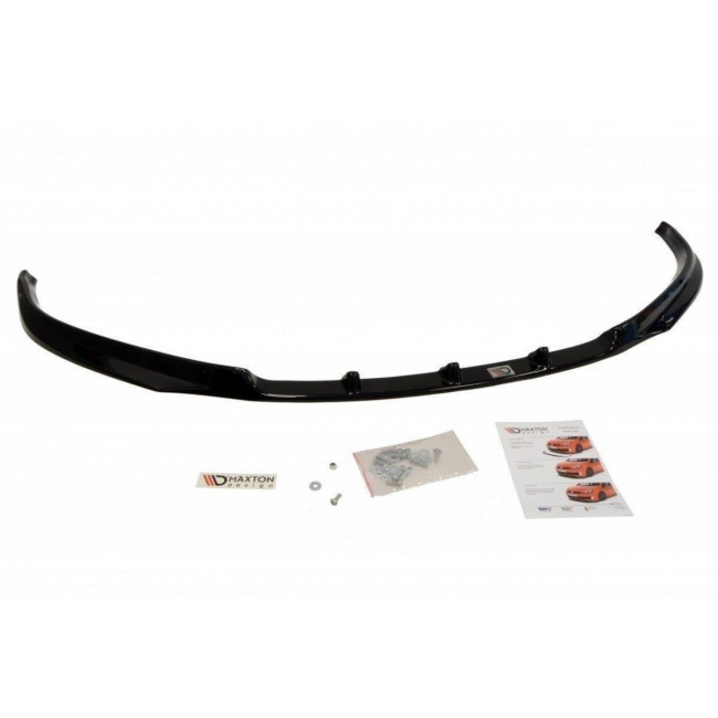 Spoiler / Χειλάκι εμπρός προφυλακτήρα Maxton Design SKODA FABIA II Carbon Look - (SK-FA-2-FD1C)