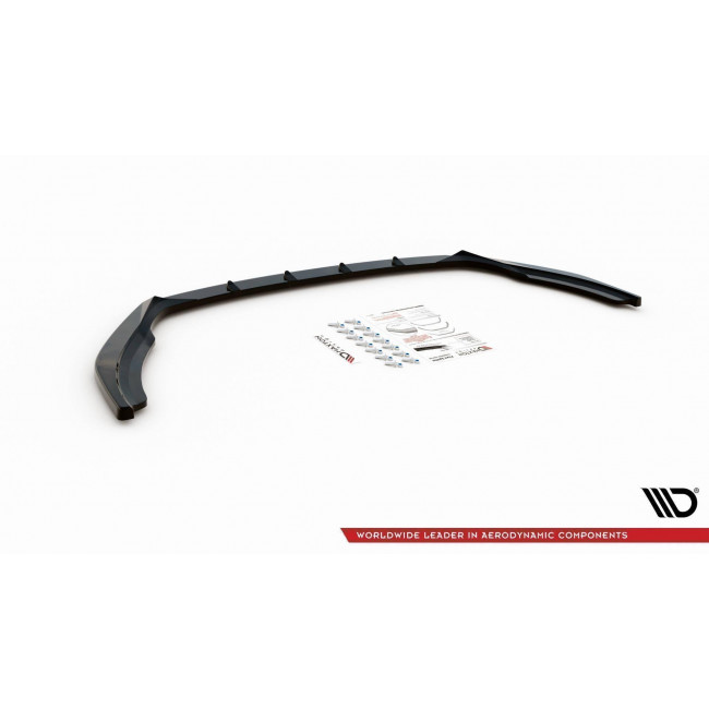 Spoiler / Χειλάκι εμπρός προφυλακτήρα Maxton Design Skoda Fabia Mk3 Facelift μαύρο γυαλιστερό - (SK-FA-3F-K-FD1G)