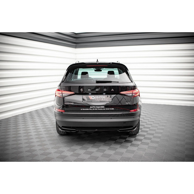Splitter / Διαχύτης πίσω προφυλακτήρα Maxton Design for Skoda Kodiaq Mk1 Facelift - Μαύρο Γυαλιστερό - (SK-KO-1F-RD1G)