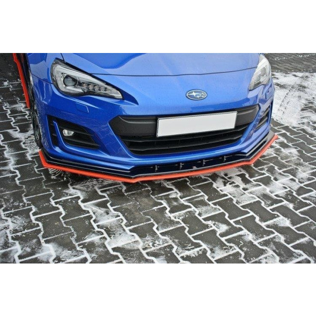 Spoiler / Χειλάκι εμπρός προφυλακτήρα Maxton Design Subaru BRZ FACELIFT - (SU-BRZ-1F-FD1G+FD1RRED)