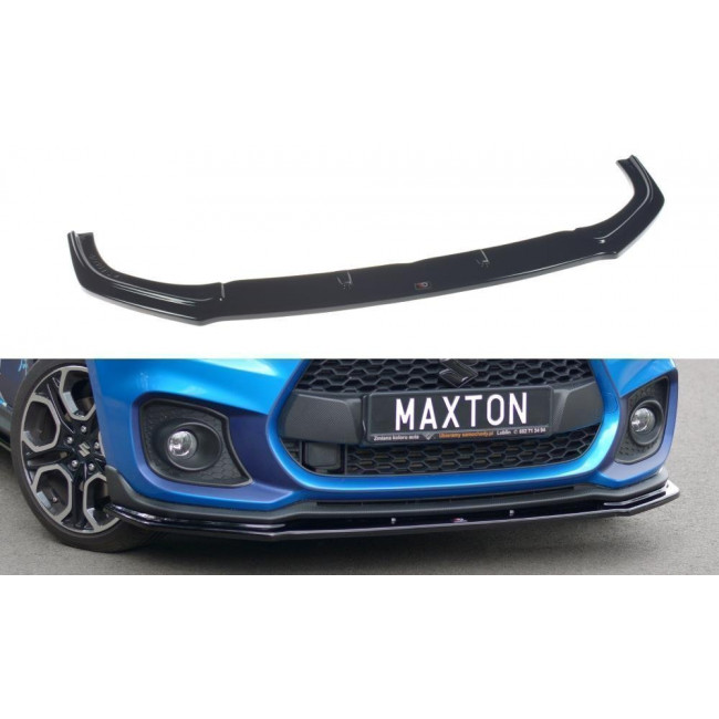 Spoiler / Χειλάκι εμπρός προφυλακτήρα Maxton Design SUZUKI SWIFT 6 SPORT Μαύρο Σαγρέ - (SZ-SW-6-SPORT-FD1T)