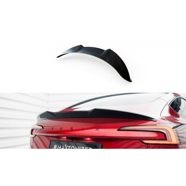Αεροτομή / Spoiler 3D Maxton Design Tesla Model 3 + Facelift (2017-) - Μαυρο Γυαλιστερό - (TE-MODEL3-1F-CAP3D1G)