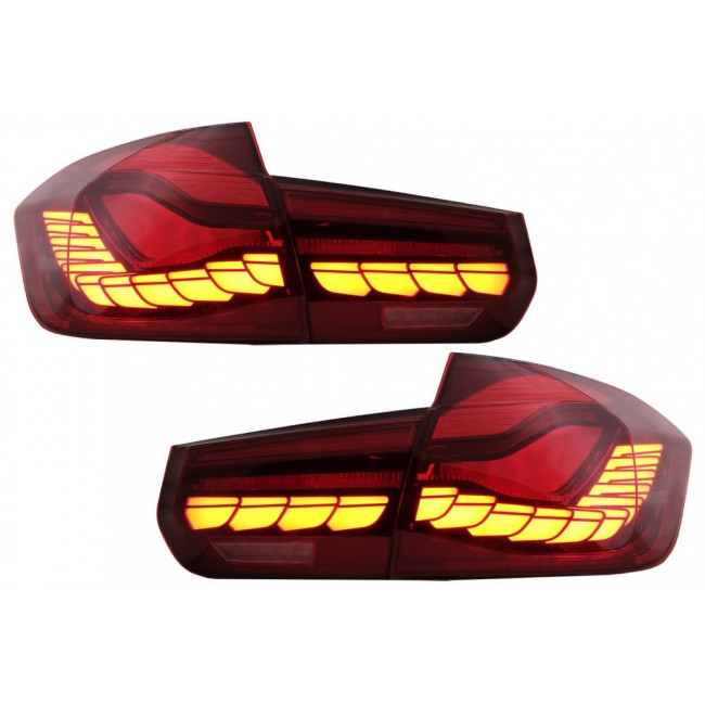 Φανάρια Led Πίσω BMW Σειρά 3 F30 Pre FL & FL (2011-2019) F35 F80 Dynamic Φλάς M4 Look (TLBMF30RCNL)