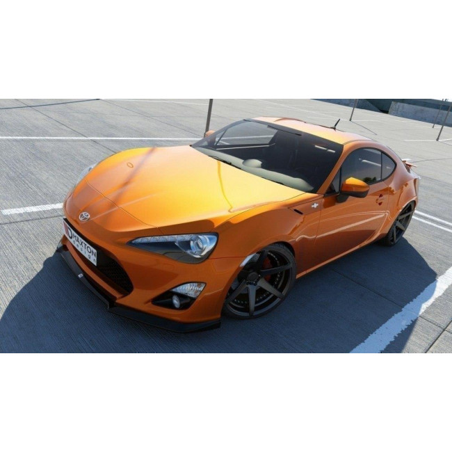 Spoiler / Χειλάκι εμπρός προφυλακτήρα Maxton Design Toyota GT86 Μαύρο Σαγρέ - (TO-GT86-1-FD1T)