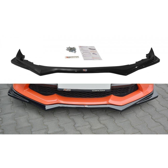 Spoiler / Χειλάκι εμπρός προφυλακτήρα Maxton Design Toyota GT86 FACELIFT Μαύρο Σαγρέ - (TO-GT86-1F-FD2T)