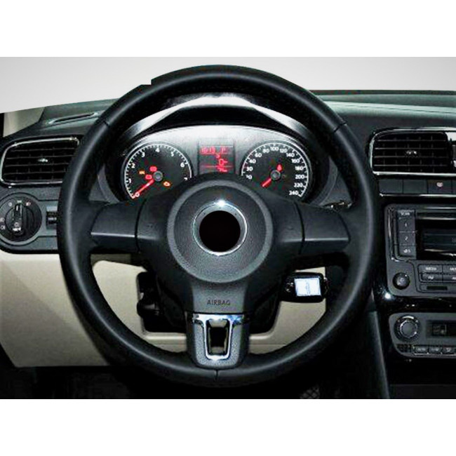 Trim τιμονίου nickel για VW Golf/Bora/Polo/Jetta/Eos/Touran - (TRIM-VW-SIL)