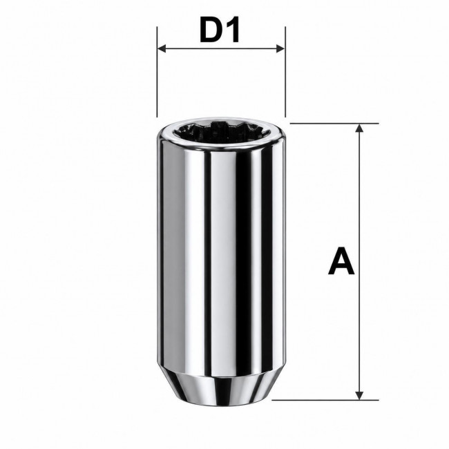 Παξιμάδι Τροχού Τορξ - M12x1,25 - Φ20mm -(UK1225KEG)