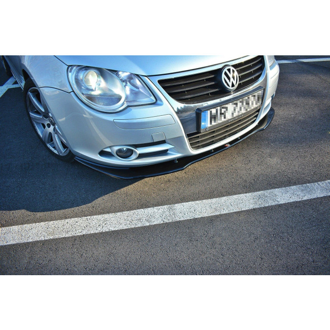 Spoiler / Χειλάκι εμπρός προφυλακτήρα Maxton Design VW EOS Μαύρο Σαγρέ - (VW-EOS-1-FD1T)