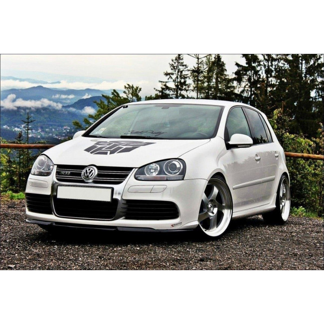 Spoiler / Χειλάκι εμπρός προφυλακτήρα Maxton Design VW GOLF V R32 CUPRA Μαύρο Σαγρέ - (VW-GO-5-R32-CUPRA-FD1T)