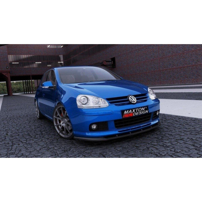 Spoiler / Χειλάκι εμπρός προφυλακτήρα Maxton Design VW GOLF MK5 Μαύρο Σαγρέ - (VW-GO-5-VOTEX-FD1T)