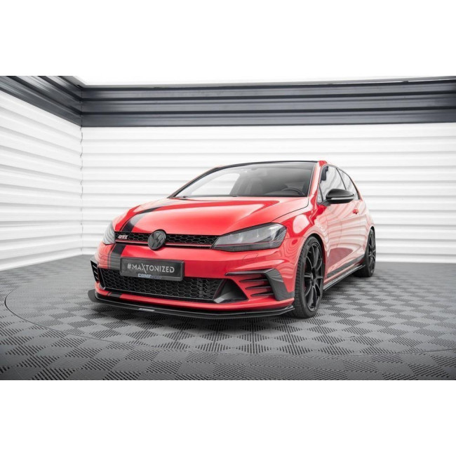 Spoiler / Χειλάκι εμπρός προφυλακτήρα Racing Durability Maxton Design VW GOLF VII GTI CLUBSPORT - (VW-GO-7-GTI-CS-CNC-FD1A)